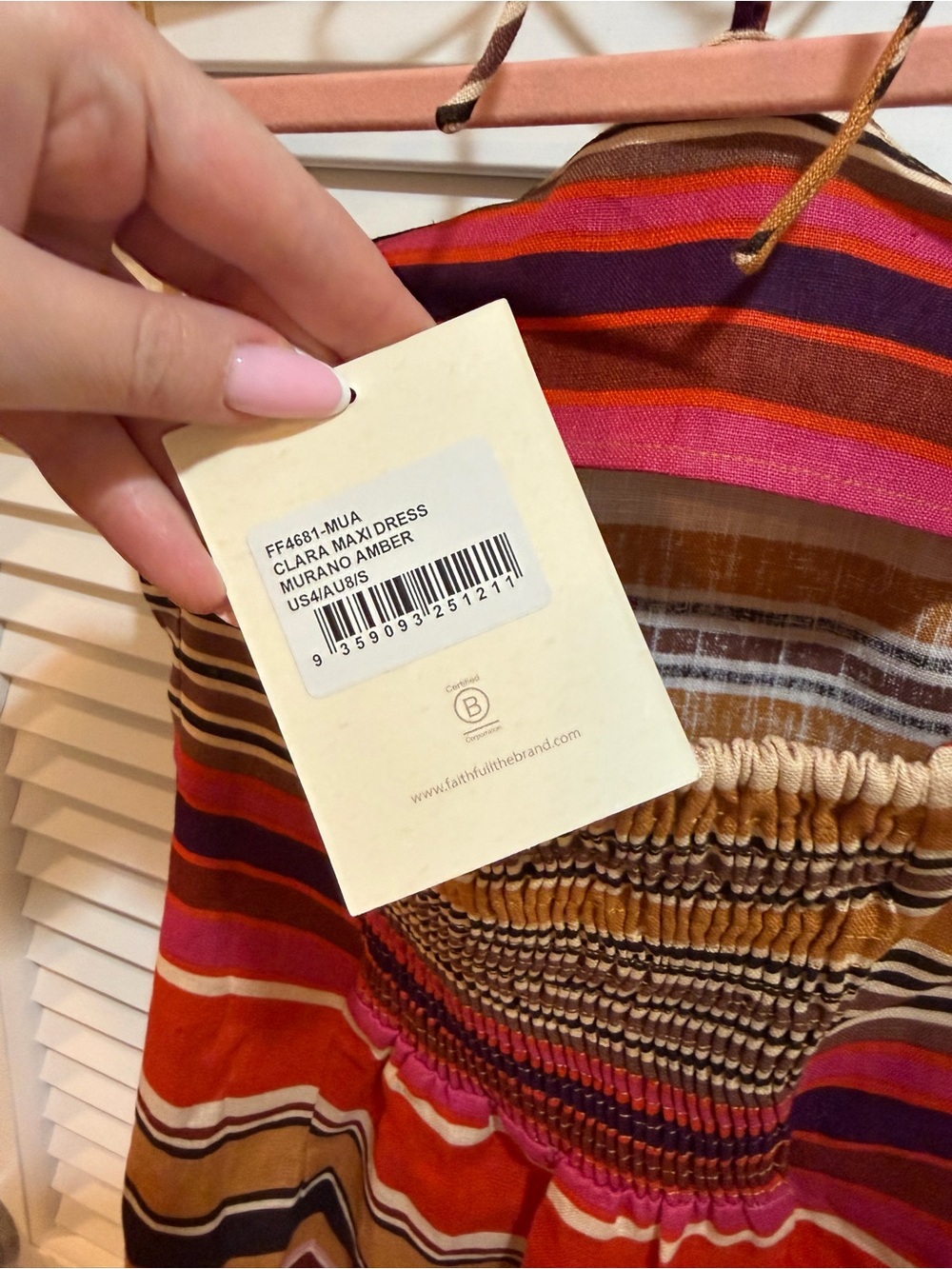 Faithfull The Brand - Clara Maxi Dress - Murano Amber - Picture 8 of 8